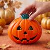 Decorative Halloween Pumpkin Face Tinplate Box Cartoon Pumpkin Face Cookie Box  Party Supply