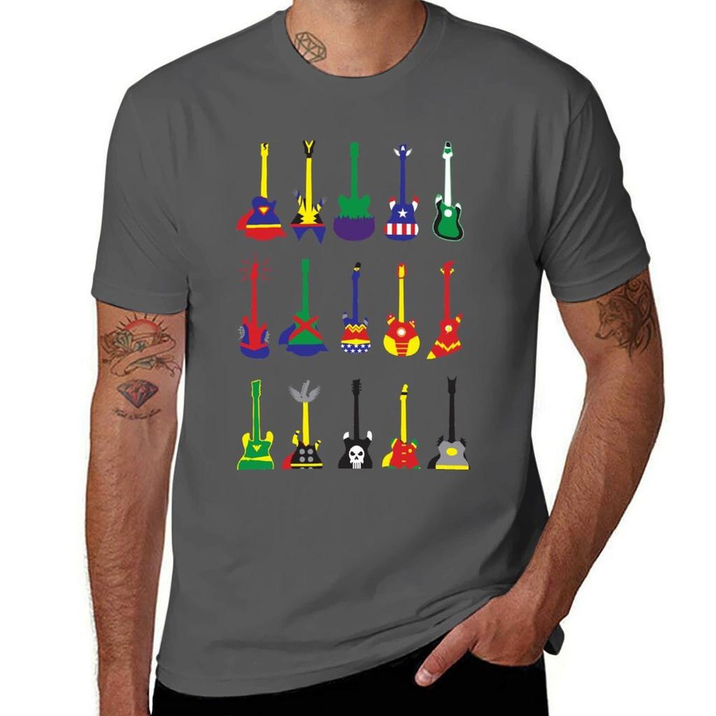 Guitar Heroes Tshirt Festival Party Tee Top Tshirt