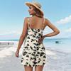 Rompers For Women Summer Casual Sleeveless Overall Comfy Loose Spaghetti Strap Romper Fashion Jumpsuit With Pockets