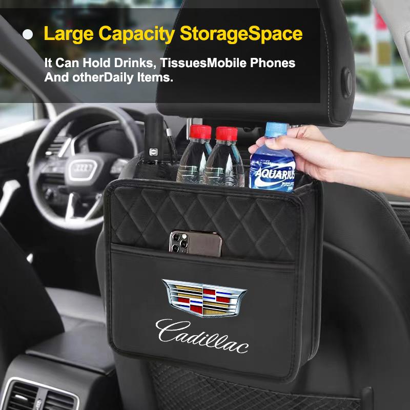 Autostoel Achterkant Opbergvak in de auto Ophangbare Opbergdoos Voor Cadillac Escalade Tiburon Deville Seville XT5 XTS CTS BLS SLS DTS SRX Metaal