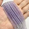 Natürliche Lila Winzige Amethyst Glimmer Quarz Kristall Stein Perlen Lose 2MM 3MM 4MM Facettierte Perle Für Schmuckherstellung TaillenKette Diy