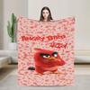 Coperta in Peluche Cartoon Angry Birds A-A per Bambine e Bambini Coperta Plaid in Flanella Morbida Qualità Personalizzata Copriletto Idea Regalo