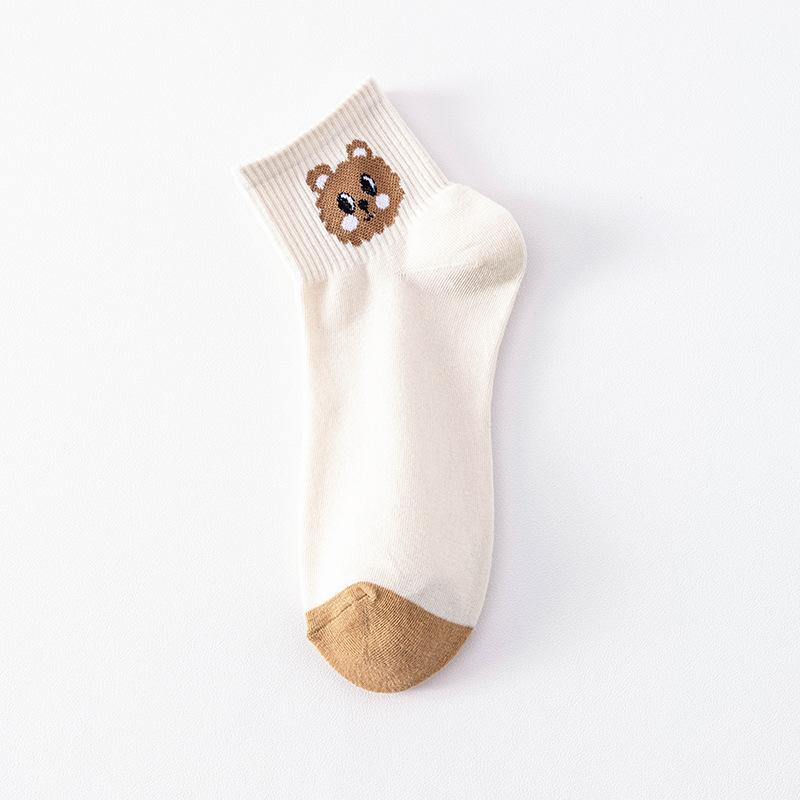 Women's Short Socks, Spring and Autumn Cotton Socks, Boneless, Deodorizing, Sweat-absorbing, Shallow Sports Socks, Summer Thin Boat Socks