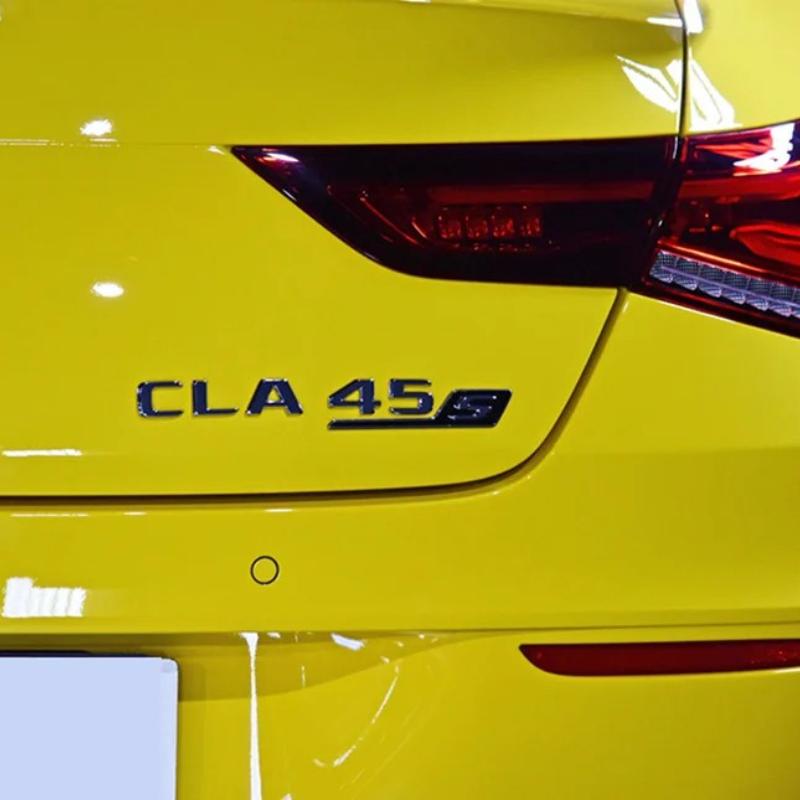 ABS S Badge Emblem Car Trunk Stickers For S E63S C63S GLC63S GLE63S GLS63S GTS GT43S GTR GT53 GT50 CLA45S Silver Yellow Black