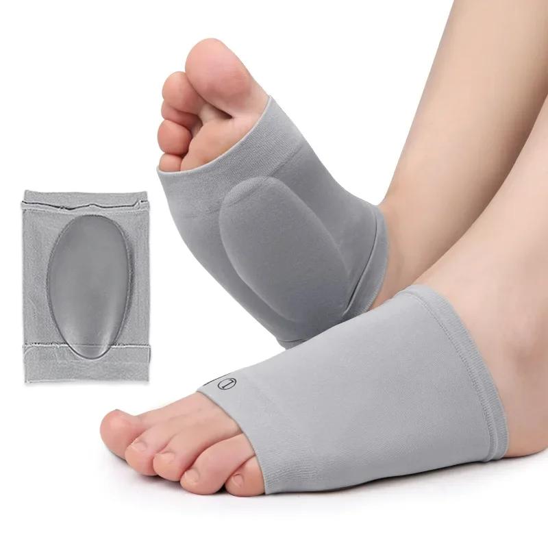 Podpora klenby Podložka na nohy Polštář Měkký Elastický Gel Silikon Přední část chodidla Vložka do bot pro Plantární Fasciitidu Plochou Nohu Úlevu od Bolesti Patní Ostruhy