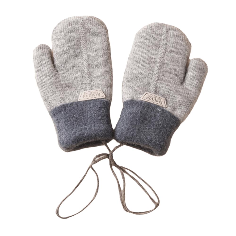 Windproof Kids Winter Gloves Coldproof Knitted Gloves Fashion Children Mittens Toddler