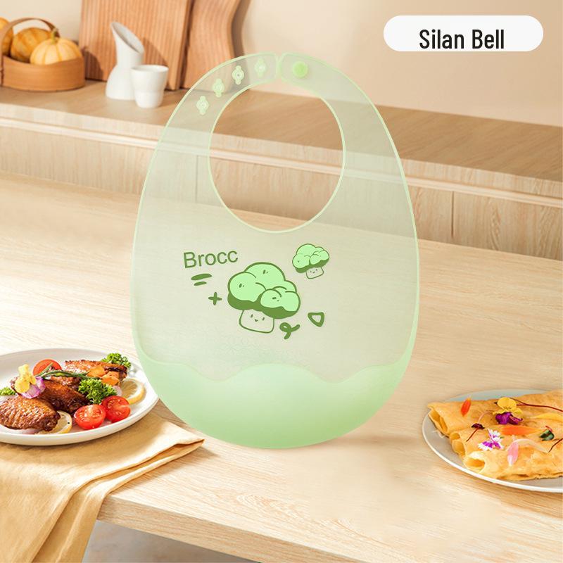 Ultra-Thin Waterproof Silicone Bib for Babies - Soft and Durable Drool and Food Catcher