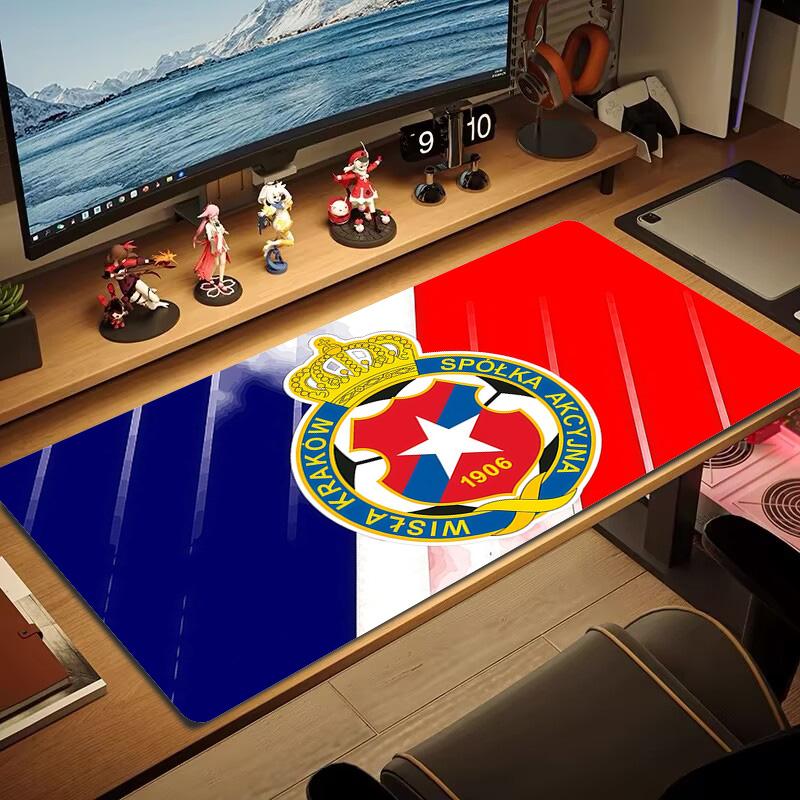 Red Star Belgrade Print Cushion Non-slip Laptop Tablet Big Mousepad XXL Mat Mini PC Playmat With Lock edge
