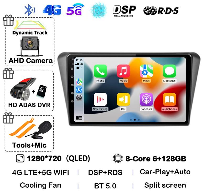 Android 14 Auto Carplay WIFI+4G For Peugeot 408 2014 2015 2016 2017 2018 GPS Car Radio Multimedia Video Player Stereo 360 Camera