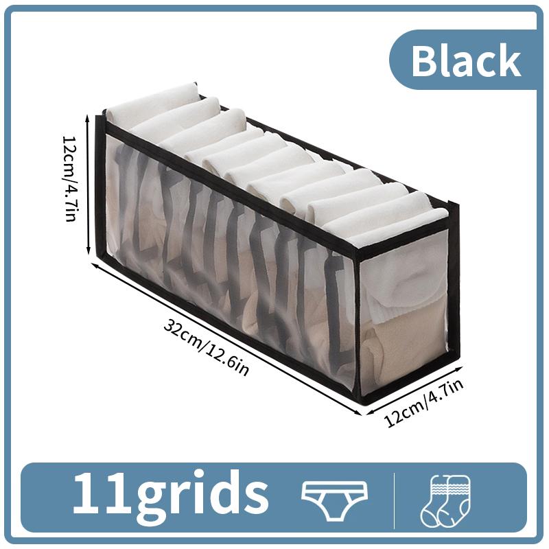 Underwear Organizer Collapsible Clothes Storage Box Nylon Organizing Dormitory Storage Bra Organizing Breathable Mesh Bag