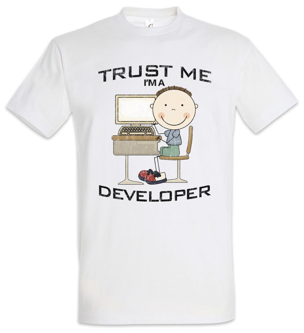 Trust Me I m A Developer T-Shirt Fun Geek Nerd Admin Computer Scientist Coder M