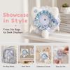 Lace Edged Badge Display Case Cat-Ear Shape Can Badge Cover Lightweight Badge Holder  Ita Bag