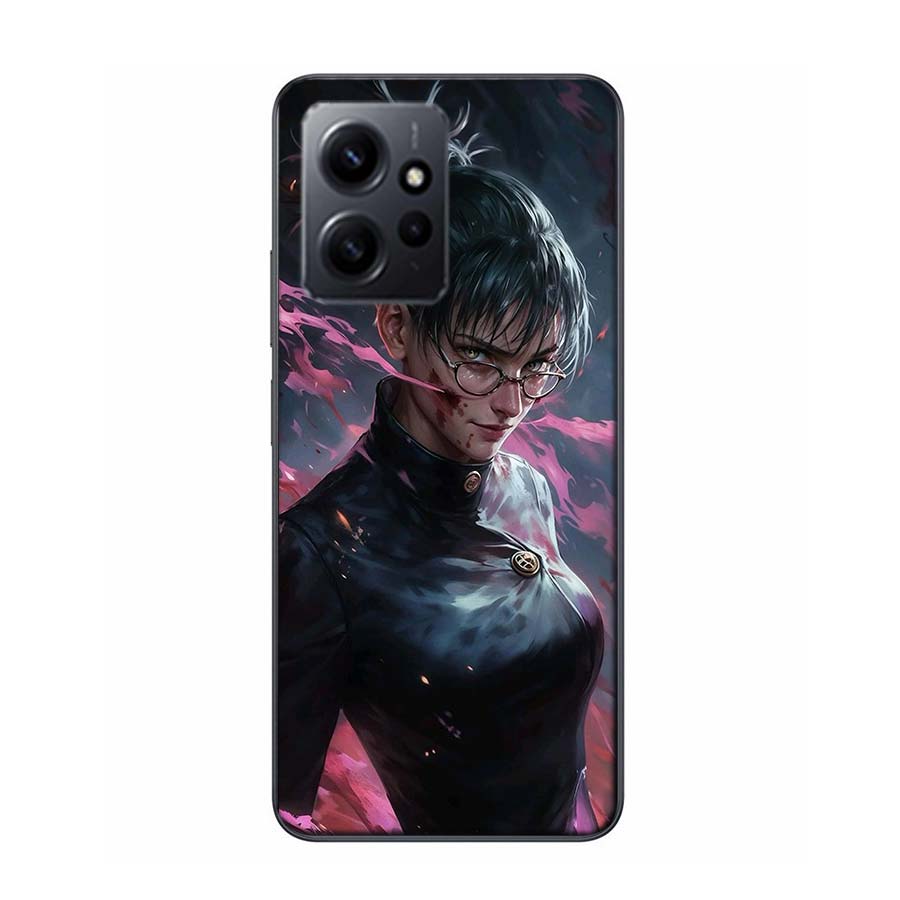 Maki Zenin Jujutsu Kaisen Phone Case For Redmi Note 14 15 Pro 5G 13 12 Pro Plus 11 11T 11E 11S 10 Pro 10S 9 9S Cover Cell Clear