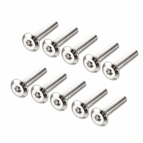 uxcell Hex Socket Head Bolts, Fasteners for Furniture Fittings, Carbon Steel, M6 X 30mm, Pack of 10
