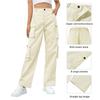 Women High Waisted Cargo Pants Y2K Trousers Wide Leg Casual Pants with 8 Pockets