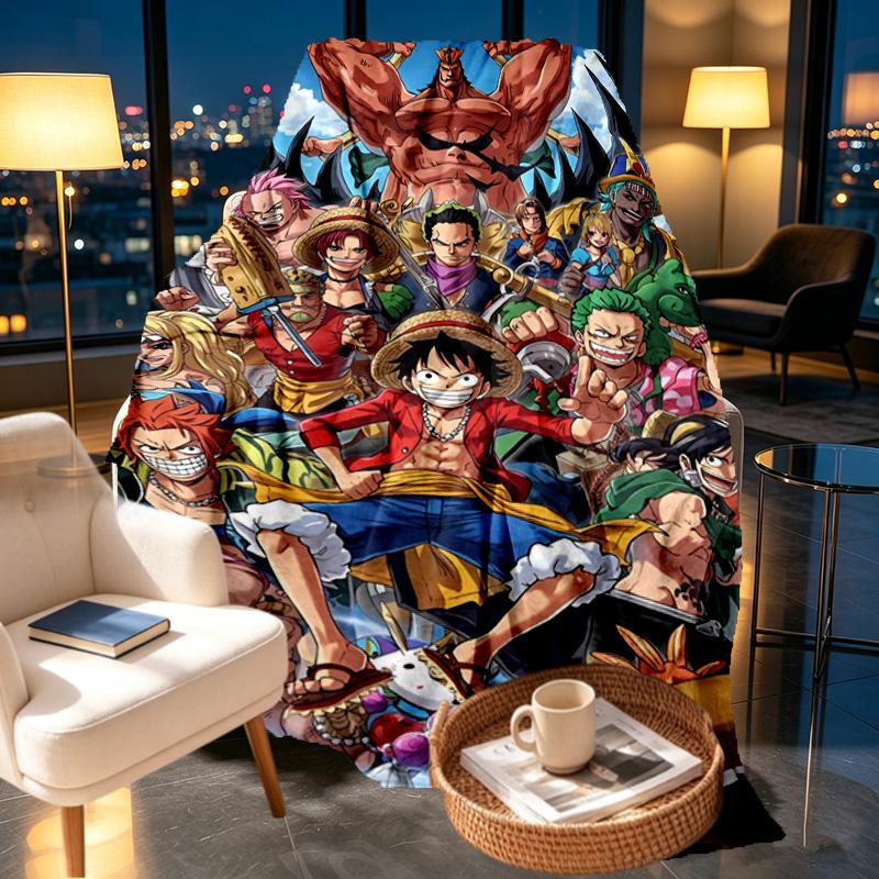 One Piece Print Blanket - Soft & Comfortable, for Bedroom, Travel, Sofa, Home Decoration - Birthday Christmas Gift for Friend