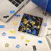 MARFOREVER Graduation Party Confetti, Class of 2025 Black Gold Blue Party Decorations Table Confetti for 2025 Graduation Theme Events Supplies