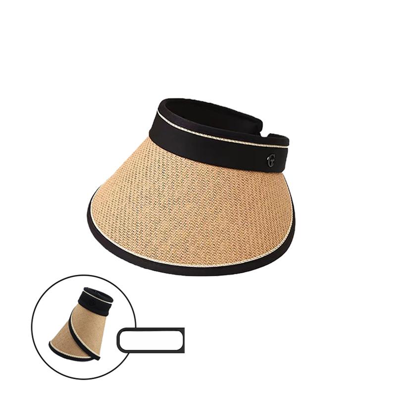 Big-brimmed Sunscreen Hat Women's Sunscreen Hat Summer Cycling Women's Roll Sun Hat Straw Hat