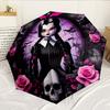 Gothic Fashion And Mystery 8-Frame for Travel, camping, Casual Lightweight Portable Umbrella, Essential for every family Holidays Birthday Gift