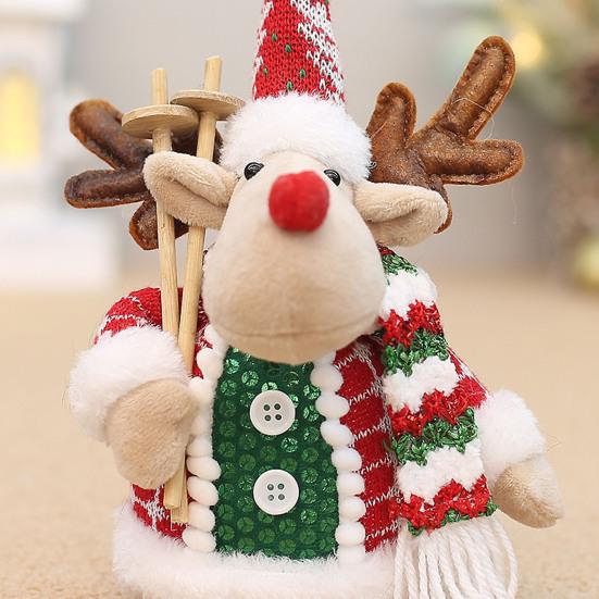 Christmas Decorations Reindeer Snowman Ornament Cartoon Festive Hanging Decor for Home Party Tree Indoor
