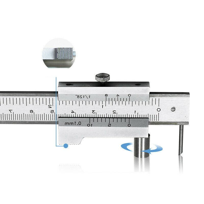 Stainless Steel Parallel Marking Calipers Ruling Coating Gauge with Roll 200mm