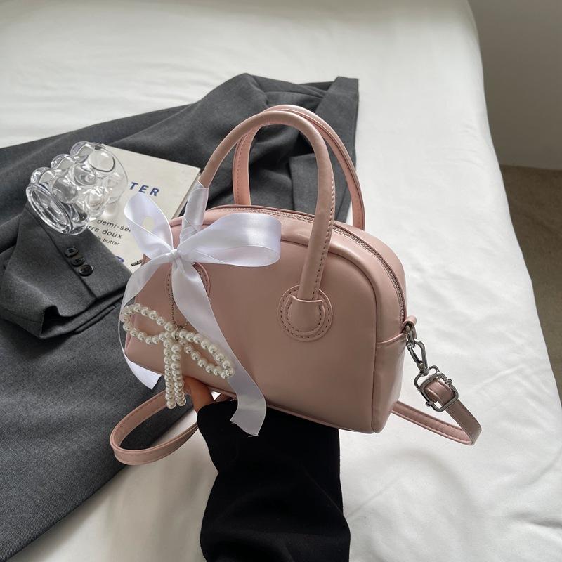 

Портативная сумка для боулинга женская 2025 новая модная сумка-подушка универсальная сумка-мессенджер маленькая квадратная сумка розовый