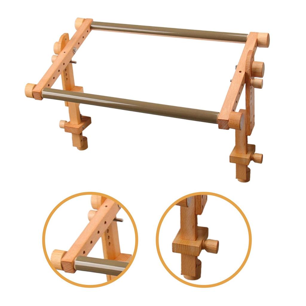 Adjustable Embroidery Stand Household Professional,Rotated,Needlework Stand Holder,Cross Stitch Frame Wooden for Tapestry Frame