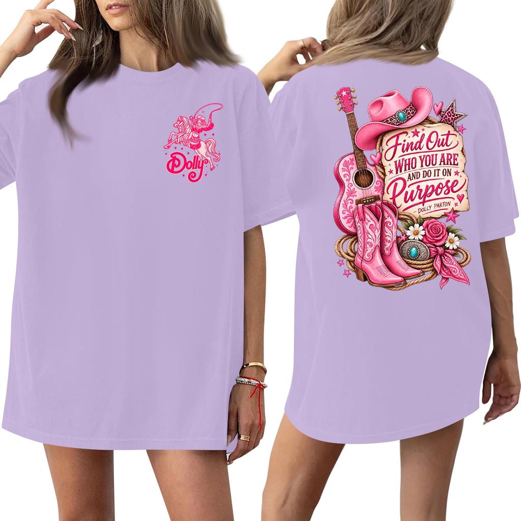 Women's Trendy Casual Short Sleeve Letter Print T-Shirt for Everyday Wear