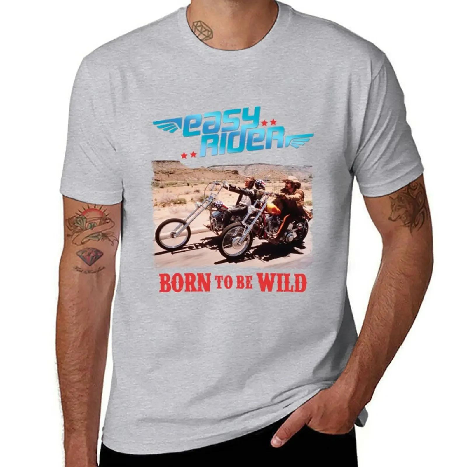 

Футболка Easy Rider Born to be Wild літній одяг одяг в стилі аніме графіка чоловічі футболки повсякденний стильний L