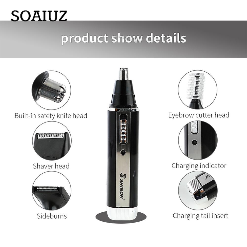 Multi-function Electric Nose Hair Trimmer Mini Razor Nose Hair 4 In 1 Temples Eyebrow Trimming Set