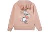 X Disney Sweatshirts Women's Smoke Rose Pink Hooded Thickened Regular AWDR690-4