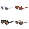 Fashionable Classy And Oval Frame Sunglasses Men Women Retro Chic Uv Protection