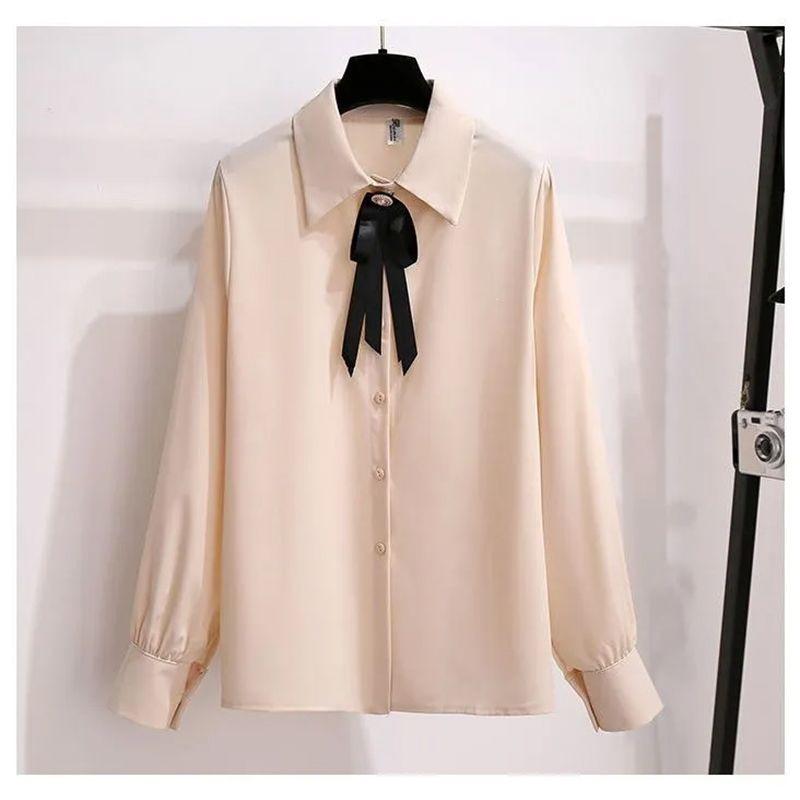 2026 Spring/Autumn Women's Korean Style Suit: Elegant Shirt & Skirt Two-Piece Set