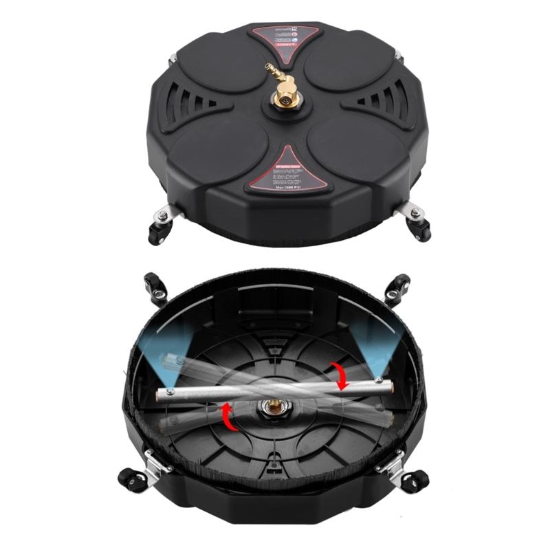Professional Grades 13Inch Power Washer Surfaces Cleaner 3600PSI Capacity With Sand Resistant Nozzle System