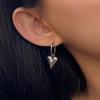 Fashion Forward Heart Ear Rings Heart Huggie Hoop Earrings for Fashion Lovers