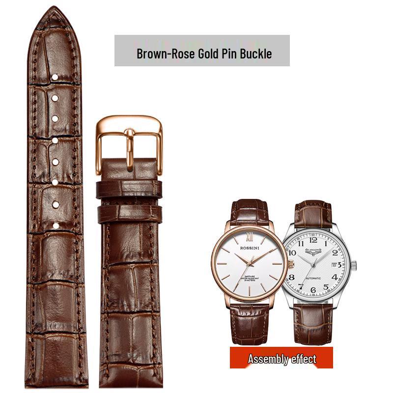 Buntes echtes Lederarmband für Herren und Damen, erste Schicht Rindsleder, 12-22 mm, Dornschließe