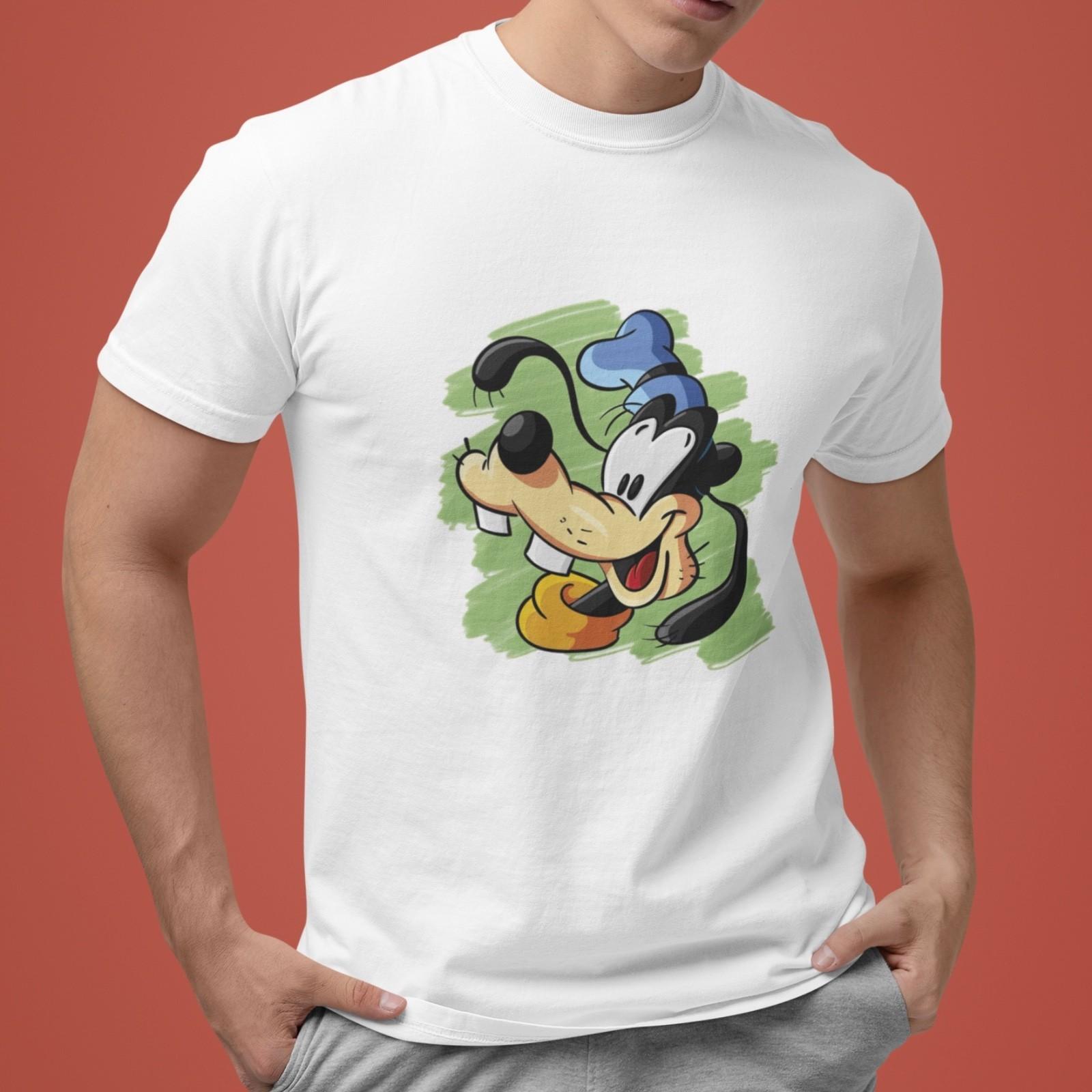 Goofy T-Shirt Disney Cartoon Character Graphic Tee Funny Style Unisex Casual Top S
