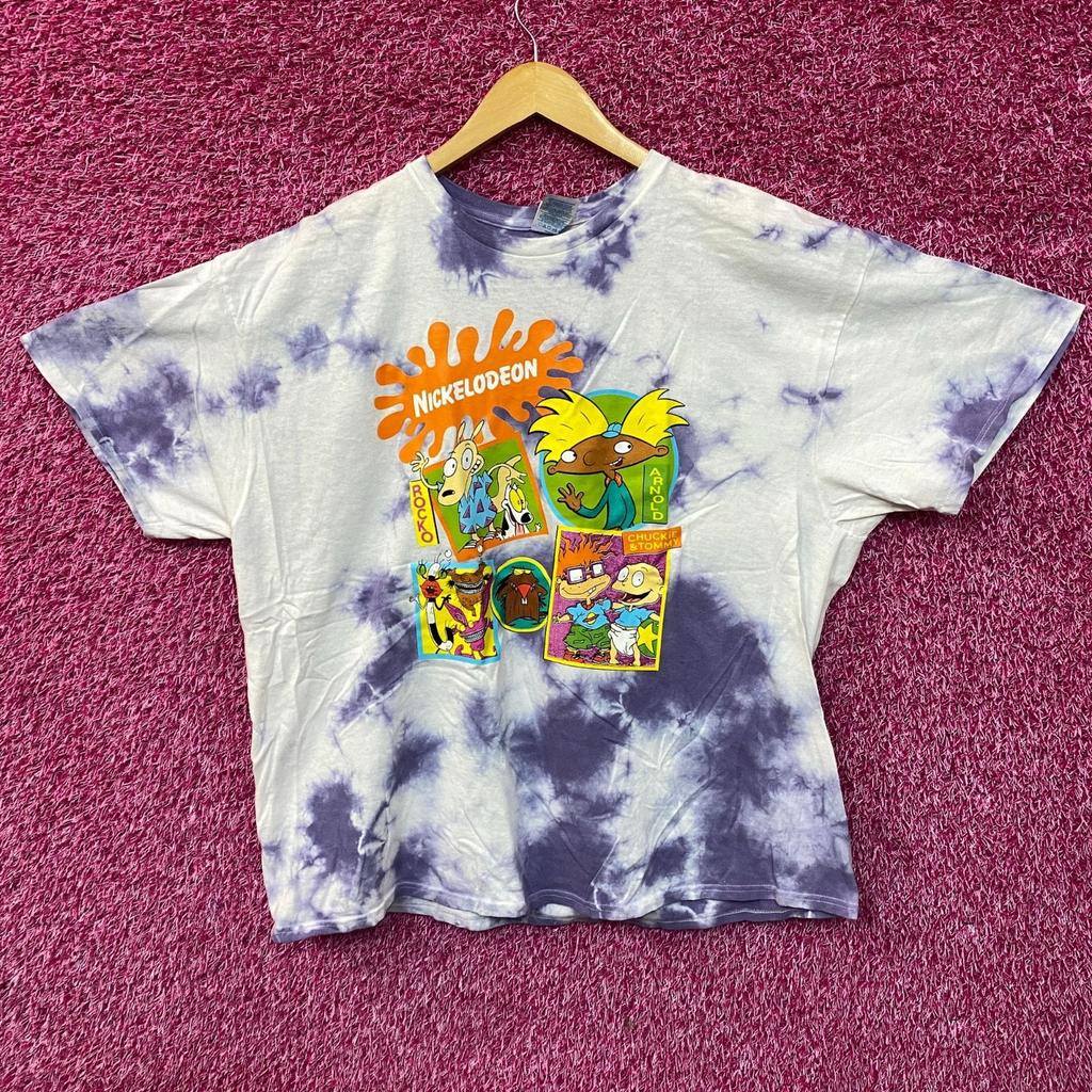 Nickelodeon Nick Toons Tie Dye Graphic Print T-Shirt
