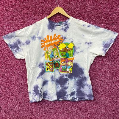 Nickelodeon Nick Toons Tie Dye Graphic Print T-Shirt