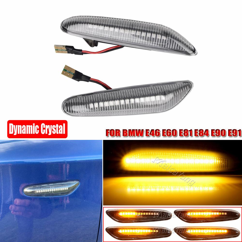 Sequential Flashing LED Turn Signal Side Marker Light for BMW E60 E61 E90 E91 E87 E81 E83 E84 E88 E92 E93 E82 E46 1 3 5 Series