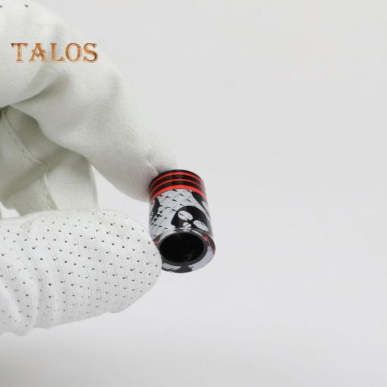 Ferule de golf, inele plate pentru fier de golf, pentru ferule de club de golf cu vârf conic de 0,370 inch, cu ax cu pană, design craniu