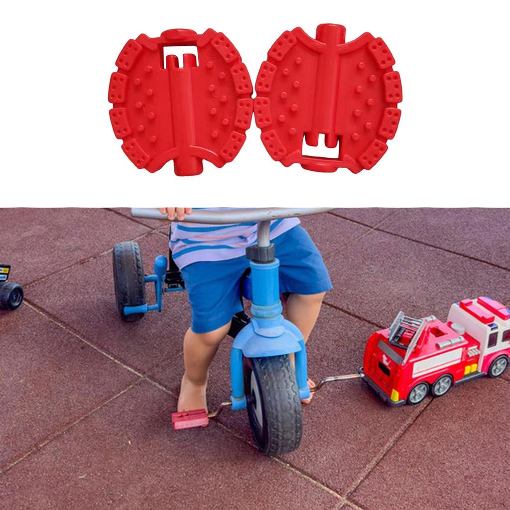 2 Kids Bike Pedals, Children&#39;s Pedal Repair Parts, Non-Slip Front Wheel for Toddlers