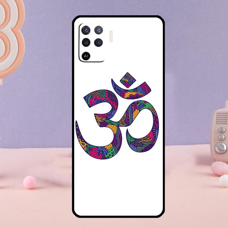 OM Yoga GOA Zen Symbol Phone Case For Oppo A80 A60 A40 A94 A54 A98 A78 A18 A38 A58 A16 A76 A96 A17 A77 A74 A57S A15