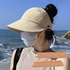 Sun Protective Ponytail Hat for Girl Women Sunproof Hat Sport Beach Hat Breathable Outdoor Baseball Hat Camping Visor Hat