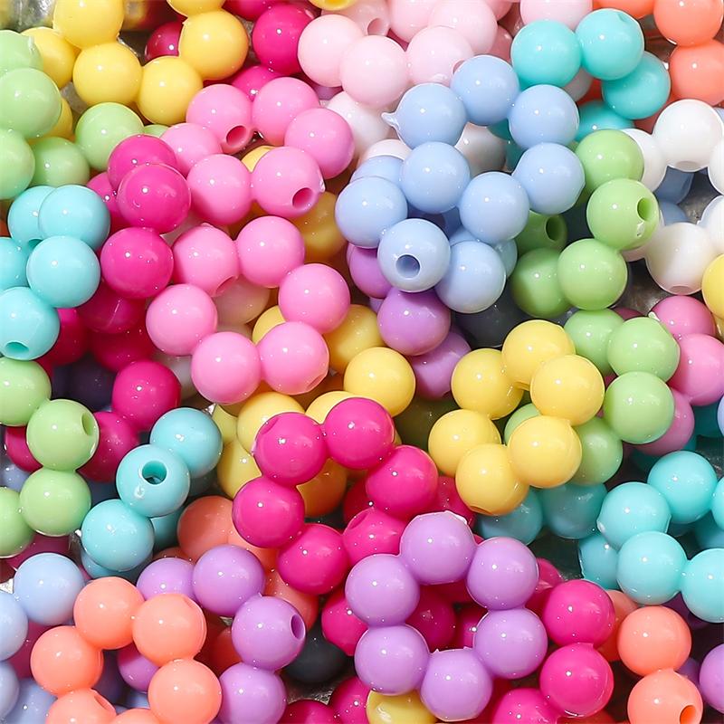 20-200 stk Akryl Søte Hjerte Stjerne Perler For DIY Halskjede Armbånd Øredobber Smykkefremstilling Håndverkstilbehør