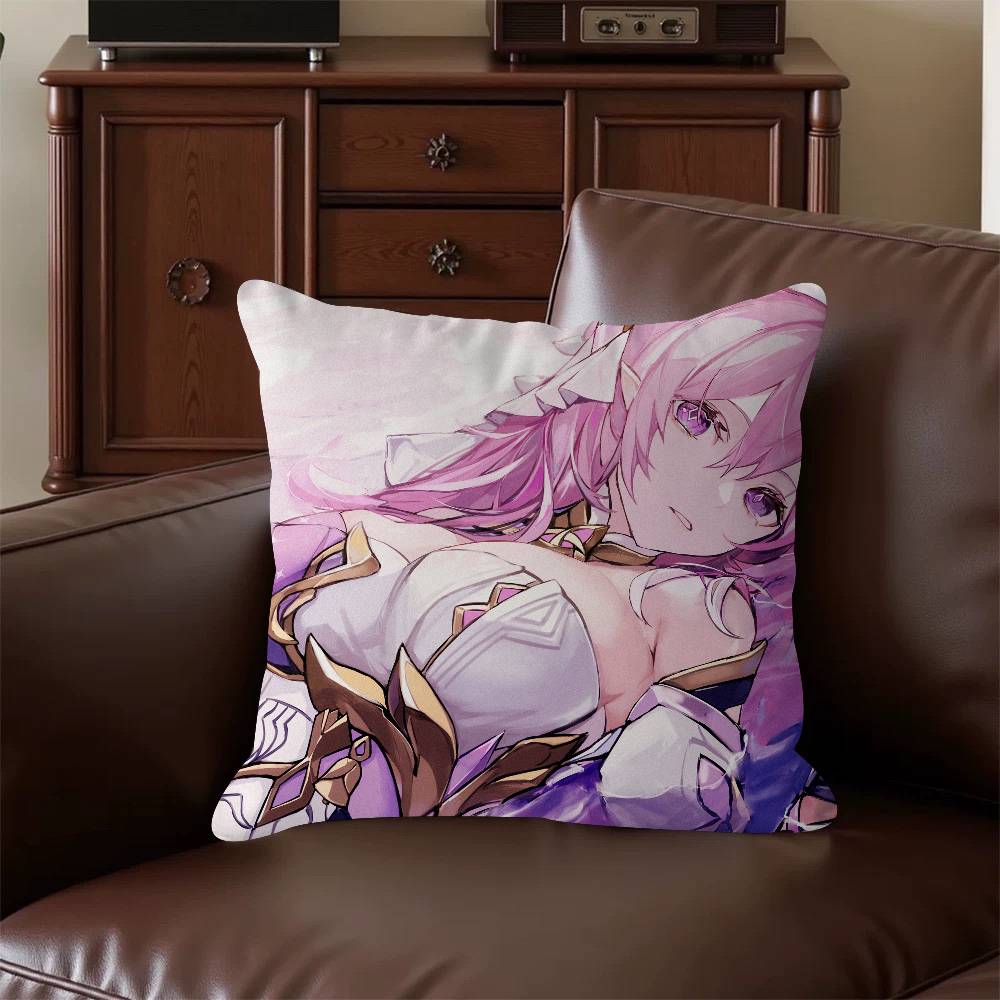 

H-Honkai Impact Anime Cartoon Pillowcase Toon Gift Cushion Cover Bedroom Home Sofa Chair Seat Decor Pillow Case 16x16Inch