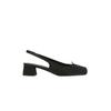 Su Yinyin Has the Same Style of Satin Square Head Pig Nose Bow High Heel Ballet Shoes Female Sweet Temperament Bag Head Empty Sandals
