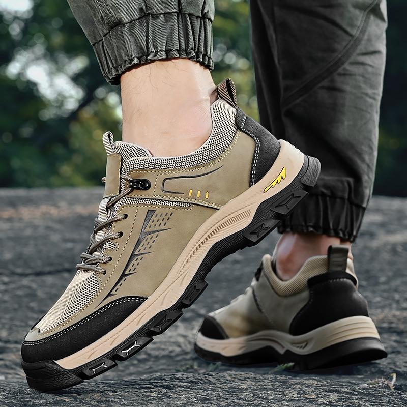 FashionHandmade Men Casual Shoes All-match Genuine Leather Male Walking Shoes Classic Mens Hiking Sneakers High Quality Outdoor Shoes