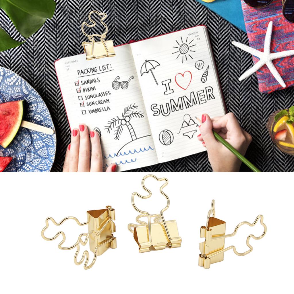 20Pcs Paper Clips Strong Clamping Force Iron Little Design Wide Application Small Clips