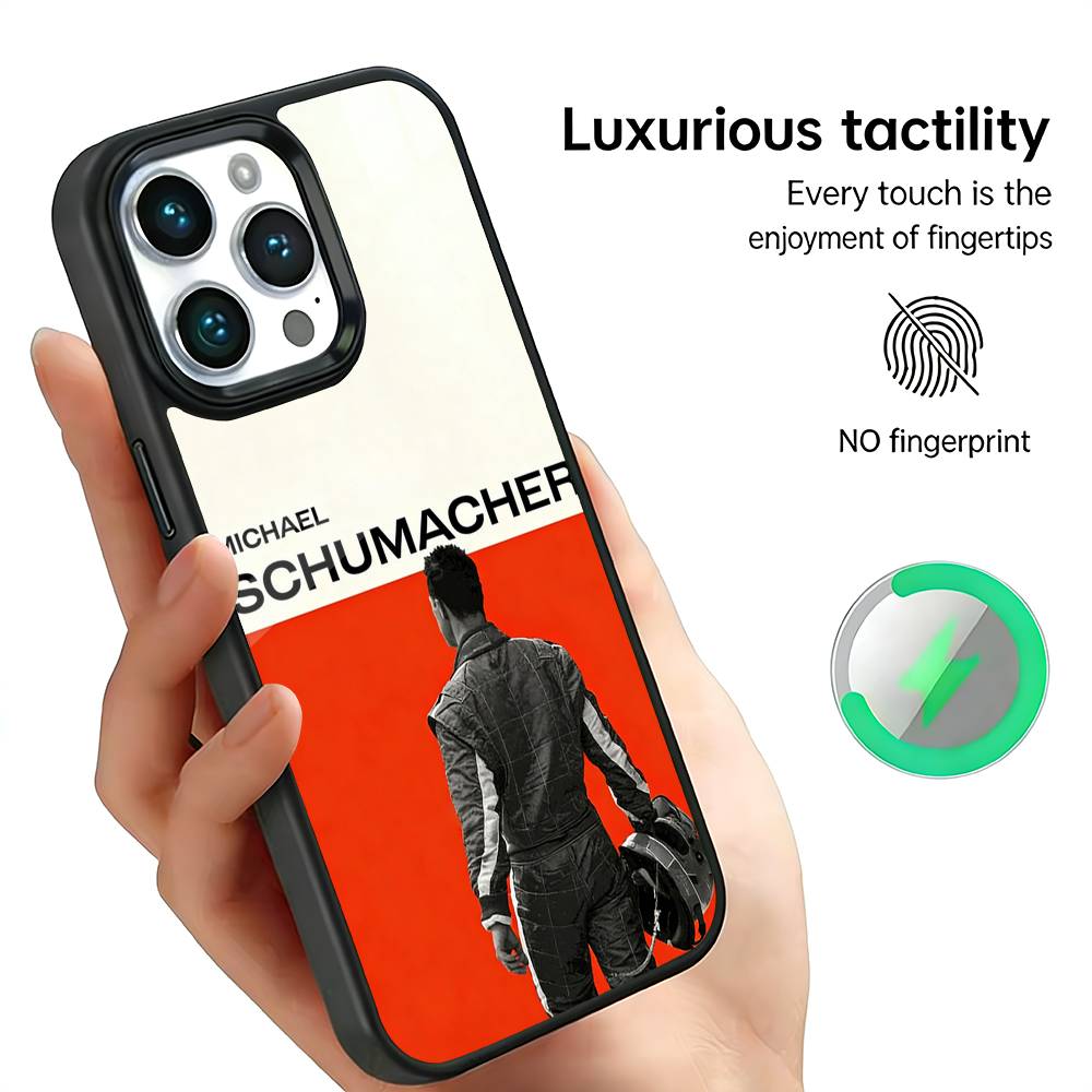 Racing Driver M-Michael S-Schumacher Phone Case For iPhone17,16,15,14,13,12,11 Plus,Pro Max, New Magnetic Wireless Charging iPhone12PROMAX